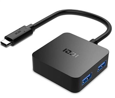 USB C HUB, ICZI USB 3.1 Type C (Thunderbolt 3 Port Compatible) to 4-Port USB 3.0 HUB, Compact and Ultra Slim Data Hub and Adapter, Surface Go and More and Other USB Type-C Laptops & Desktops For $10.19 At Amazon Canada 