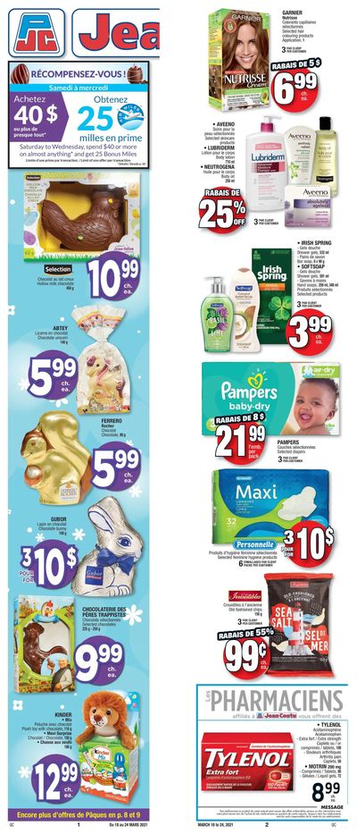 Jean Coutu (QC) Flyer March 18 to 24