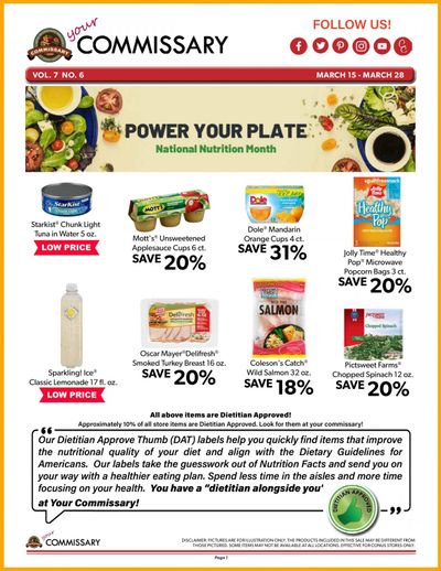 Commissary Weekly Ad Flyer March 15 to March 28