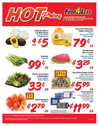 Food 4 Less (IL) Weekly Ad Flyer March 17 to March 23