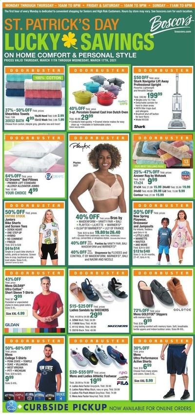 Boscov's Weekly Ad Flyer March 14 to March 17