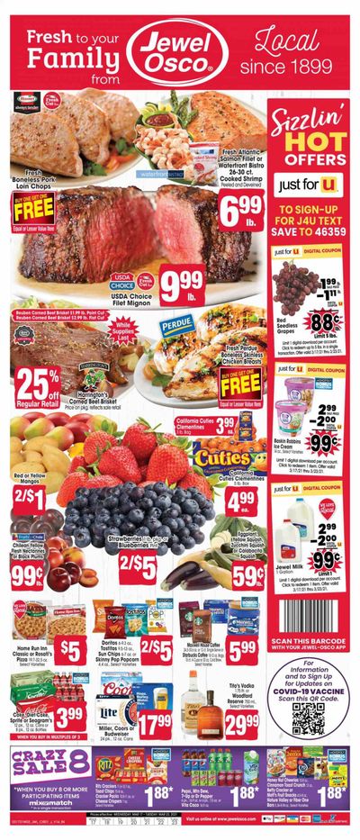 Jewel Osco (IN) Weekly Ad Flyer March 17 to March 23