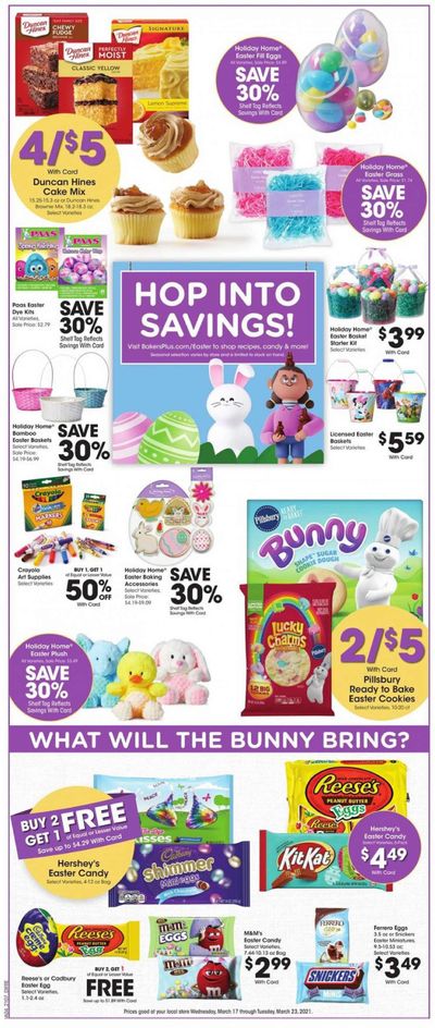 Baker's Weekly Ad Flyer March 17 to March 23