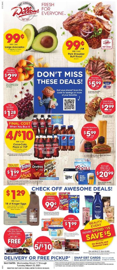 Dillons (KS) Weekly Ad Flyer March 17 to March 23