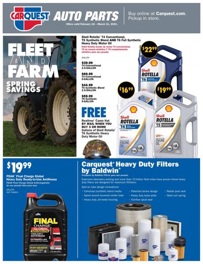 Carquest Weekly Ad Flyer March 18 to March 31