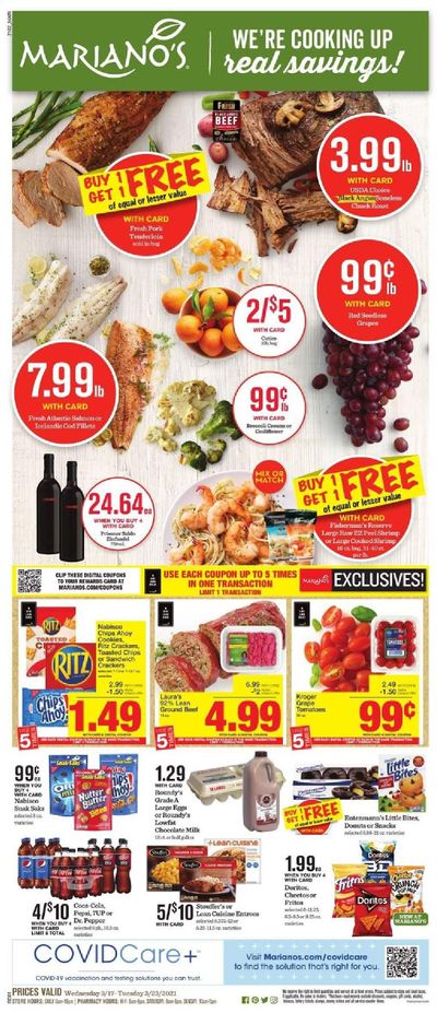 Mariano’s Weekly Ad Flyer March 17 to March 23