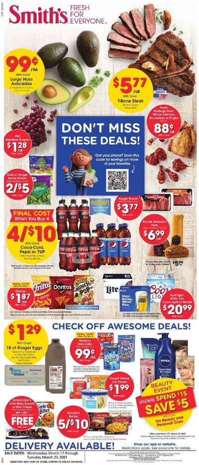 Smith's (AZ, ID, MT, NM, NV, UT, WY) Weekly Ad Flyer March 17 to March 23