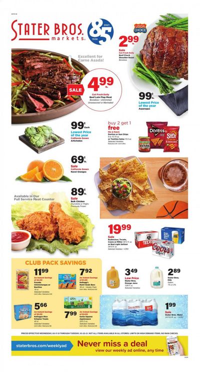 Stater Bros. Weekly Ad Flyer March 17 to March 23