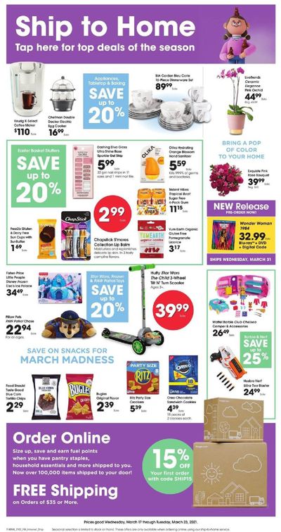 Fred Meyer (DC, DE, NJ, NY, PA, VA) Weekly Ad Flyer March 17 to March 23