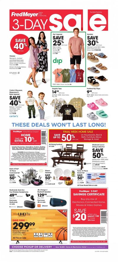 Fred Meyer Weekly Ad Flyer March 14 to March 16