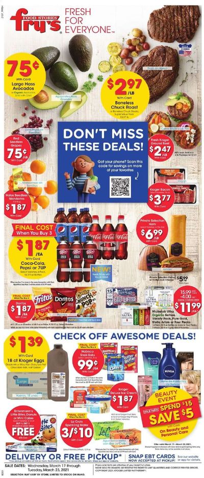 Fry’s (AZ) Weekly Ad Flyer March 17 to March 23