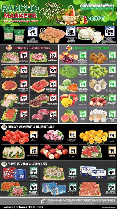 Rancho Markets Weekly Ad Flyer March 16 to March 22