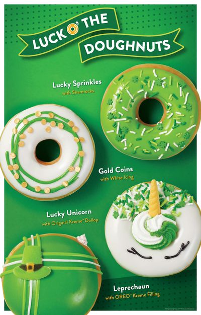 Krispy Kreme Canada St. Patrick’s Day Doughnuts!