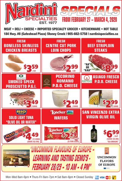 Nardini Specialties Flyer February 27 to March 4