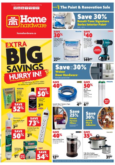 Home Hardware (ON) Flyer February 27 to March 4
