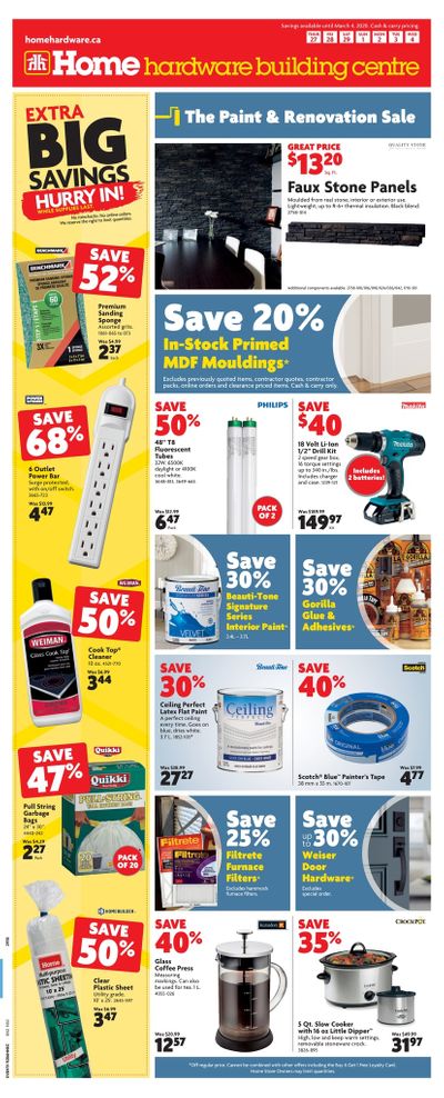 Home Hardware Building Centre (Atlantic) Flyer February 27 to March 4