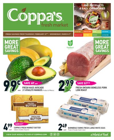 Coppa's Fresh Market Flyer February 27 to March 4