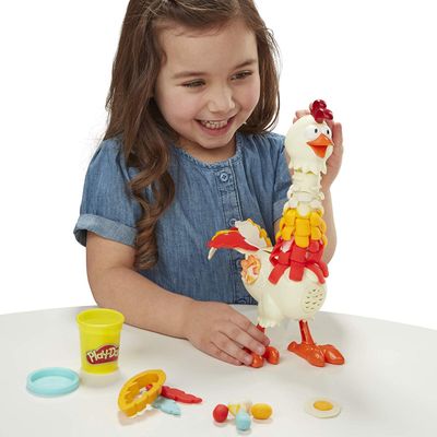 Play-Doh Animal Crew Cluck-a-Dee Feather Fun Chicken Toy Farm Animal Playset with 4 Non-Toxic Play-Doh Colors on Sale for $ 19.99 at Amazon Canada