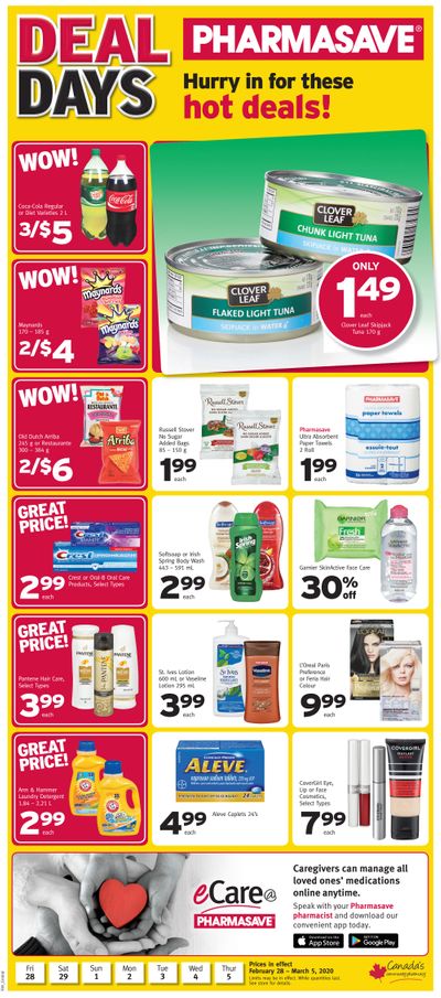 Pharmasave (SK & MB) Flyer February 28 to March 5