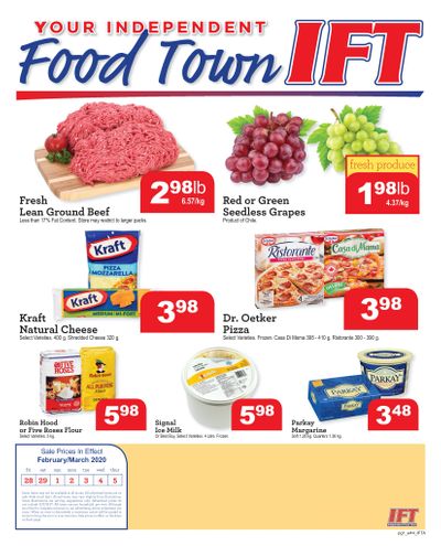 IFT Independent Food Town Flyer February 28 to March 5