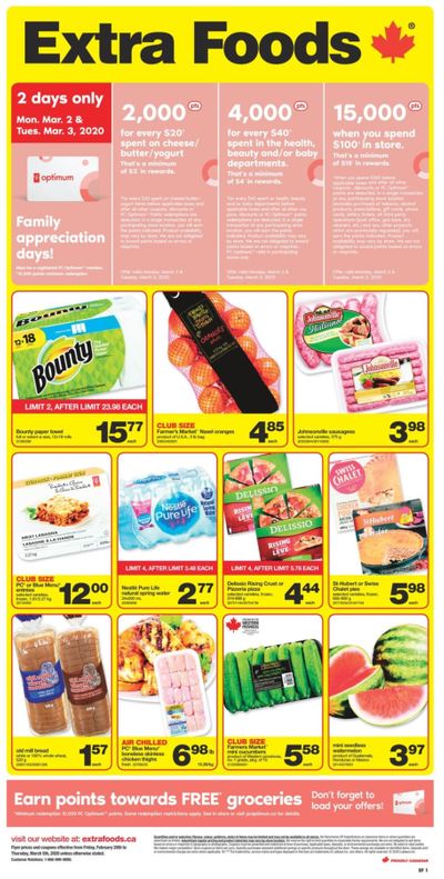 Extra Foods Flyer February 28 to March 5
