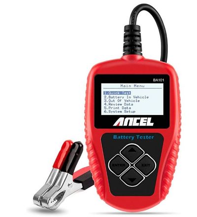 ANCEL BA101 Professional battery tester 12V 100-2000 CCA 220 AH Digital test battery analyzer for car, boat, motorcycle and more For $54.17 At Amazon Canada 