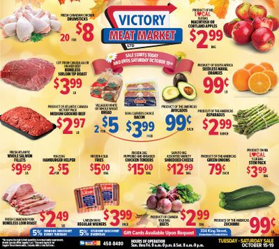 Victory Meat Market Flyer October 15 to 19