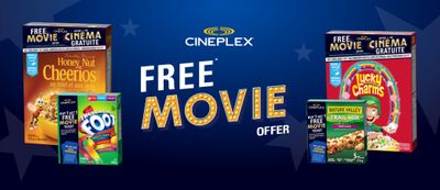 Cineplex & General Mills Canada FREE Movie Tickets Offer