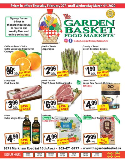 The Garden Basket Flyer February 27 to March 4