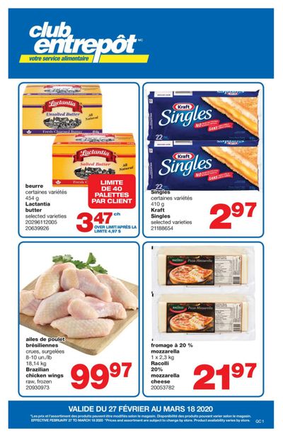 Wholesale Club (QC) Flyer February 27 to March 18