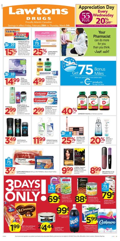 Lawtons Drugs Flyer February 28 to March 5