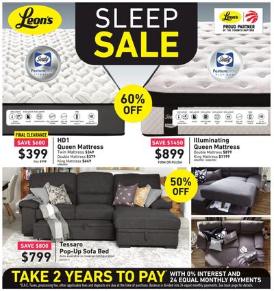 Leon's Sleep Sale Flyer February 27 to March 11