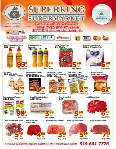 Superking Supermarket (London) Flyer February 28 to March 5