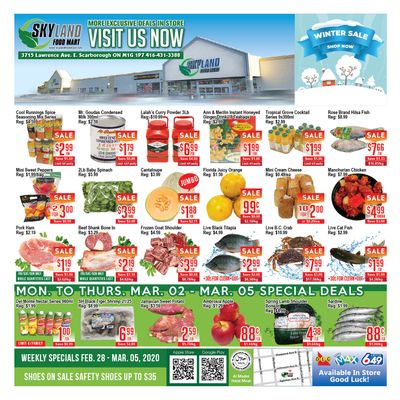 Skyland Food Mart Flyer February 28 to March 5