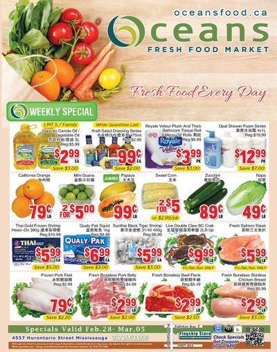 Oceans Fresh Food Market (Mississauga) Flyer February 28 to March 5