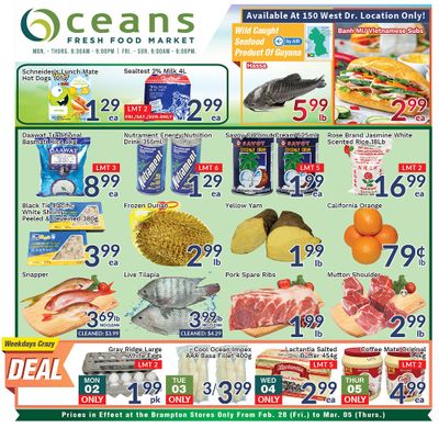 Oceans Fresh Food Market (Brampton) Flyer February 28 to March 5