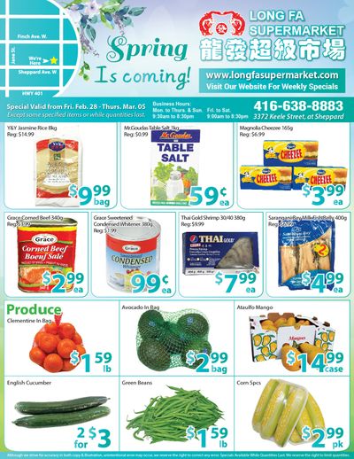 Long Fa Supermarket Flyer February 28 to March 5