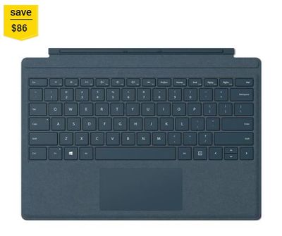 Microsoft Surface Pro / Pro 4 Signature Type Cover With Fingerprint Id - Keyboard With Trackpad - Cobalt Blue  For $113.99 At PC-Canada
