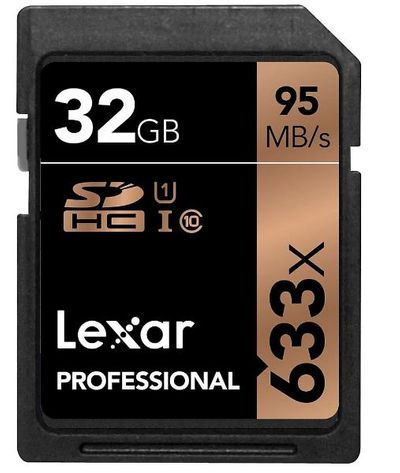 Lexar Professional 633X SDHC/SDXC UHS-I Memory Card, 32 GB For $10.00 At Staples Canada 