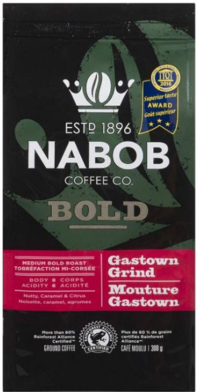 Nabob Bold Gastown Grind Ground Coffee, 300g (Pack of 6) For $29.94 At Amazon Canada