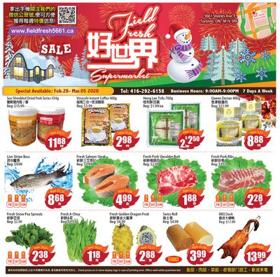 Field Fresh Supermarket Flyer February 28 to March 5
