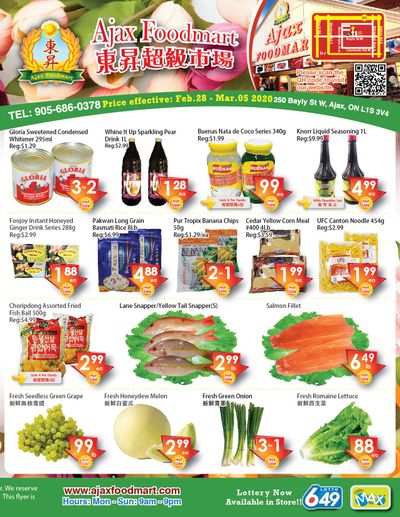 Ajax Foodmart Flyer February 28 to March 5
