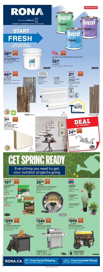 Rona (West) Flyer March 18 to 24