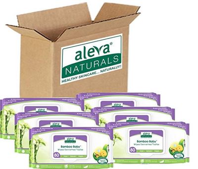 Aleva Naturals Bamboo Baby Wipes, 480 Count For $17.55 At Amazon Canada