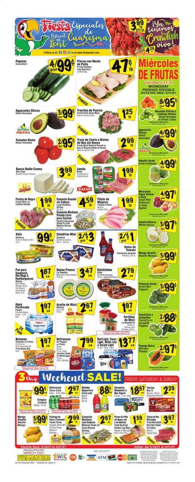 Fiesta Mart (TX) Weekly Ad Flyer March 17 to March 23