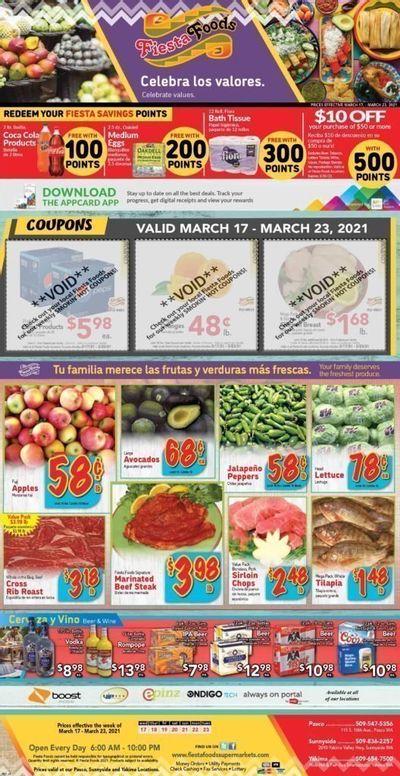 Fiesta Foods SuperMarkets Weekly Ad Flyer March 17 to March 23