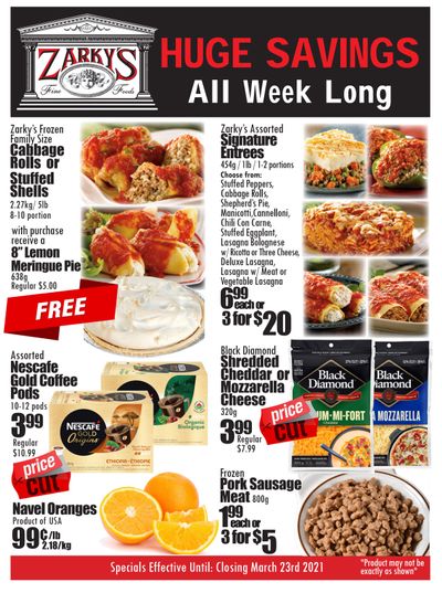 Zarky's Flyer March 17 to 23