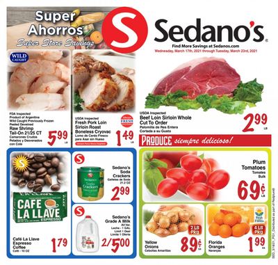 Sedano's (FL) Weekly Ad Flyer March 17 to March 23