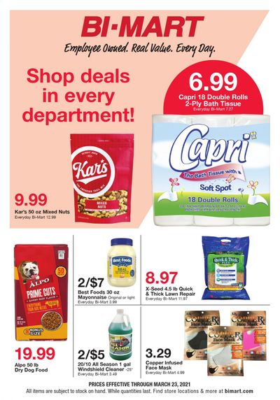Bi-Mart Weekly Ad Flyer March 17 to March 23