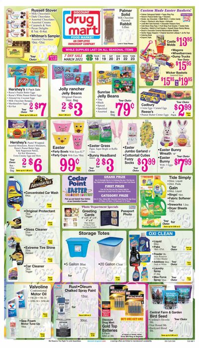 Discount Drug Mart (OH) Weekly Ad Flyer March 17 to March 23
